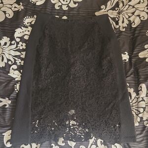 Elegant Black Lace Skirt